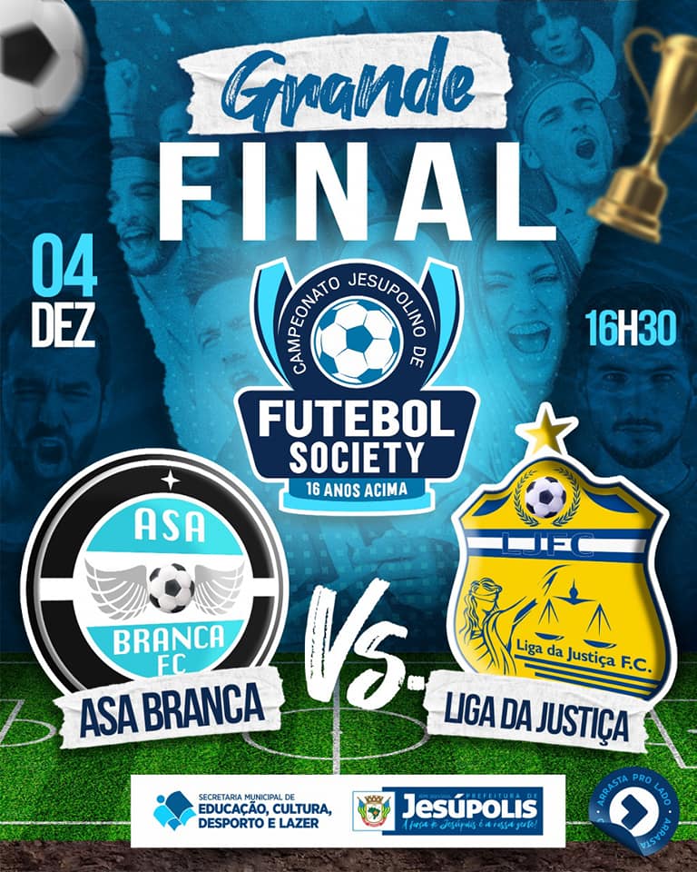 Acompanhe ao vivo a transmissão da final do Campeonato de Futebol Society